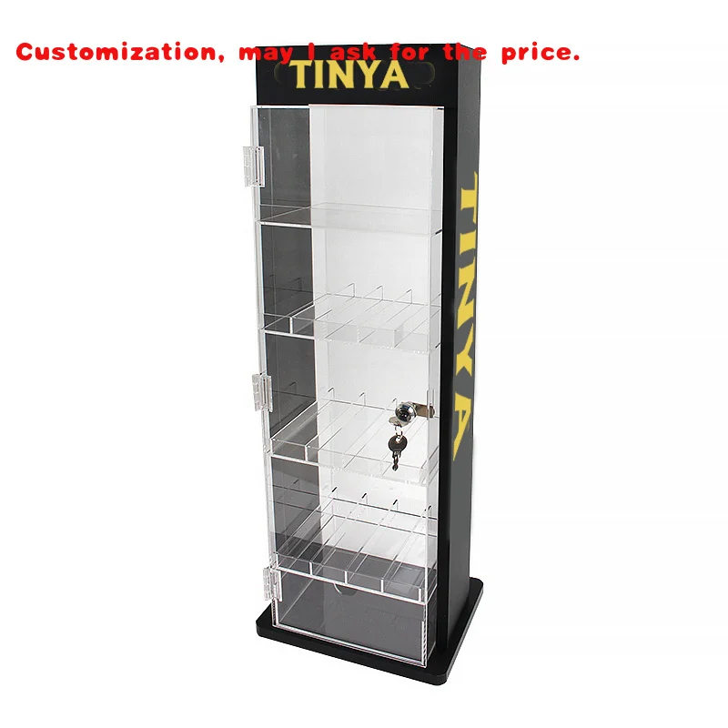 custom.Smoke Shop Smokeless Acrylic Led Display Rack Stand Cases Cabinet