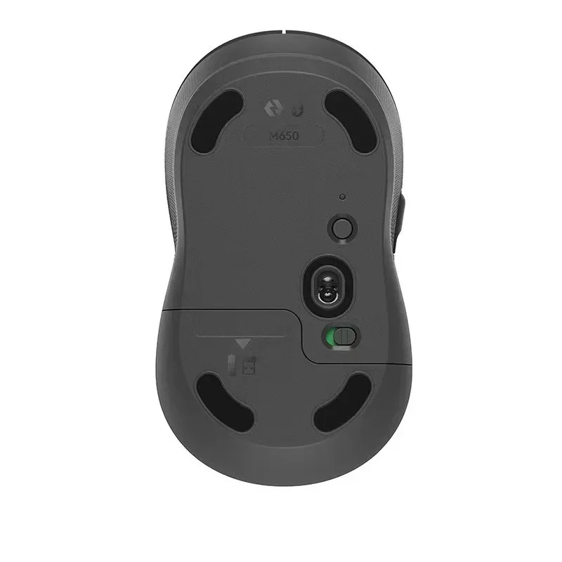 Logitech-ratón silencioso M650 M650L, inalámbrico, Bluetooth, oficina, portátil, tecnología de Sensor, botones ópticos avanzados programables