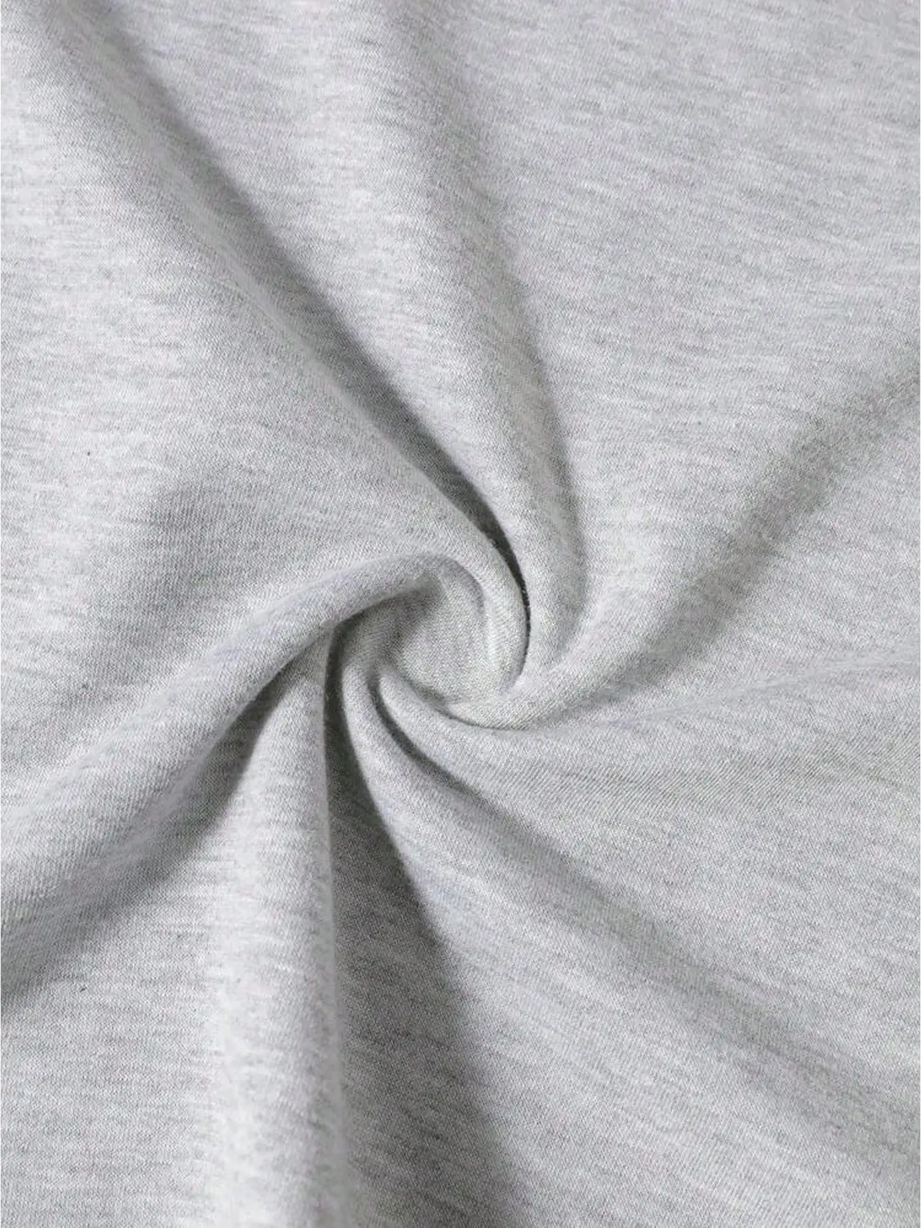 Women's Gray Cherry Print Casual 2-Piece Set with Rolled Sleeves, Summer Lounge Wear