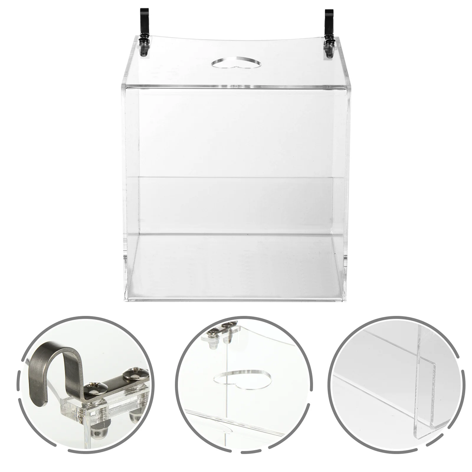 شفافة معلقة الطيور حوض الاستحمام الببغاوات حمام مكعب دش صندوق قفص ملحق لتبريد تنظيف حمام الطيور حوض الاستحمام