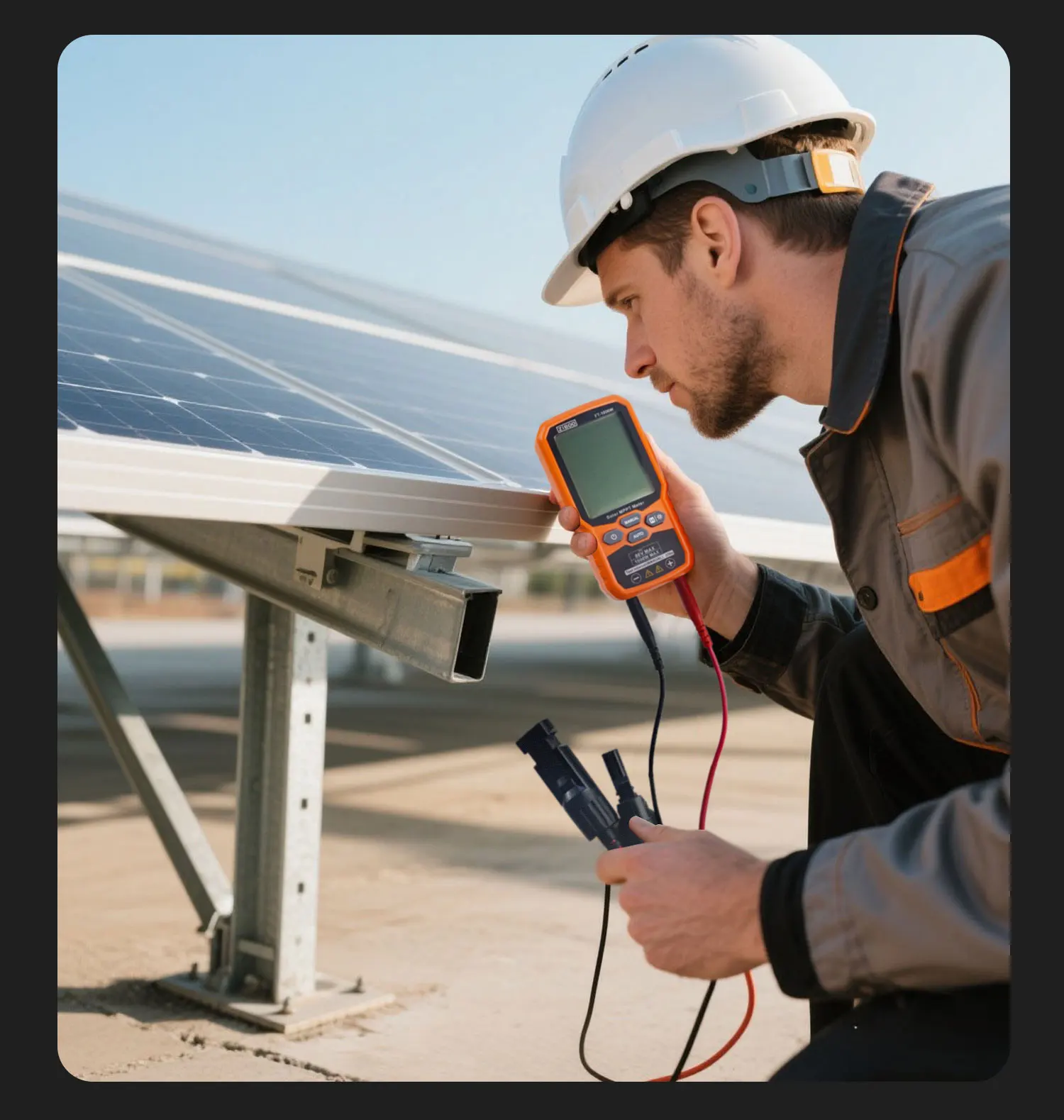 ZIBOO Solar MPPT Meter Photovoltaik Multimeter, PV Modul FT-1000W MAX Power Tester, Offene Stromversorgung Spannung Kurzschluss Strom – Detail 9