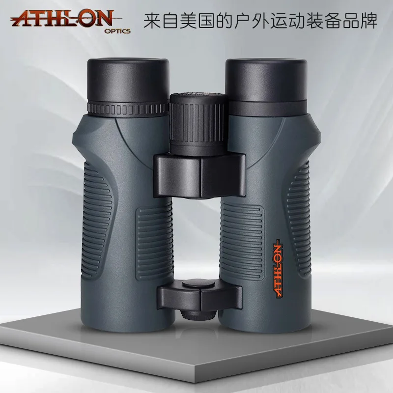 ATHLON Argos 10x42 Binoculars High Magnification HD Low Light Night Vision Portable Optics for Sports Hunting Travel