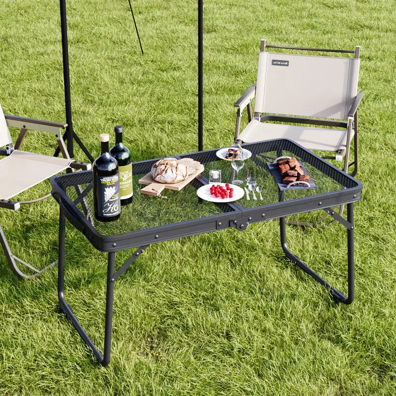 Multi-functional Outdoor Table Foldable Portable Picnic Outdoor Table Barbecue Grill Muebles De Jardin De Exterior Furniture