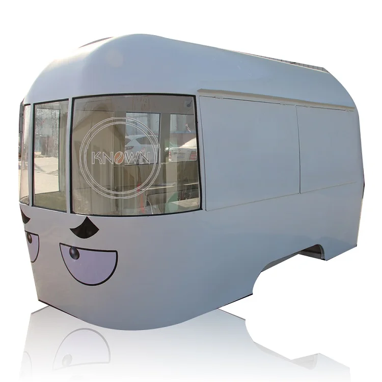 OEM Smiley face 4M mobile food cart food vending trailer hot dog bus truck