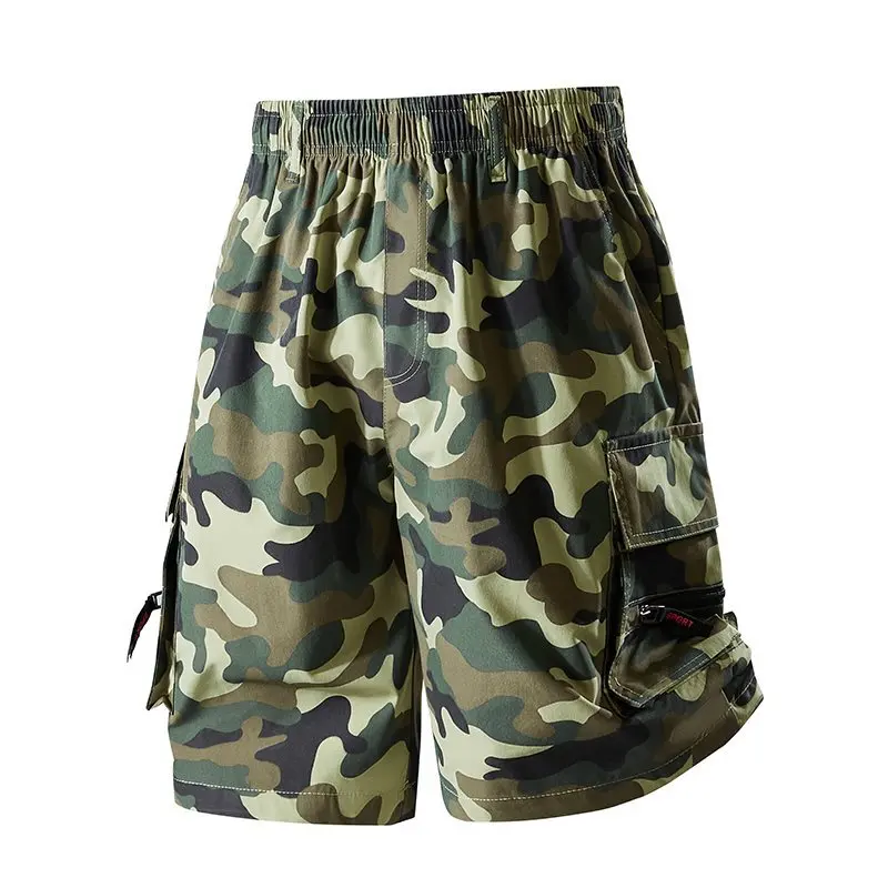 

Casual Camouflage orts Men's Summer Leisure Pants Zipper ket Long Towel Fabric Mid-Low Waist Other Material 00%
