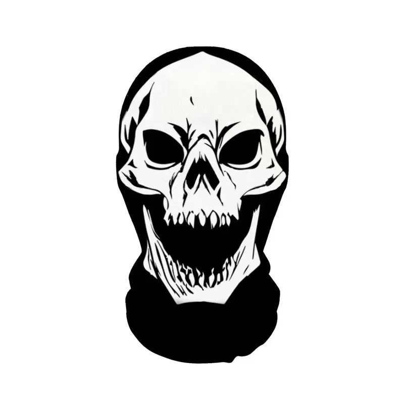 Halloween Skelett Maske elastische Mesh Kapuze gruselige Party Cosplay Prop atmungsaktive Gesichtsbedeckung Kapuze