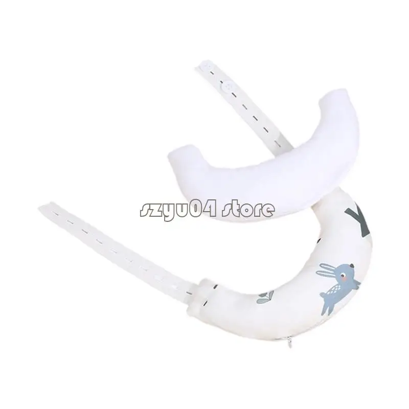 Gối Cotton 4X7D Có Vỏ Có Thể Tháo Rời Họa Tiết Hoạt Hình Gối Hỗ Trợ Cổ Cho Bé