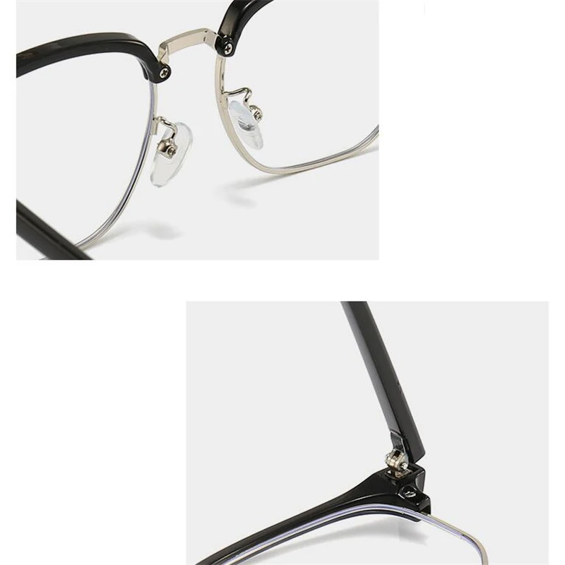 9613 Half Frame Square Optical Glasses With Prescription Anti Blue Rays/Photochromic/Myopia/Hyperopia Customized Eyeglasses