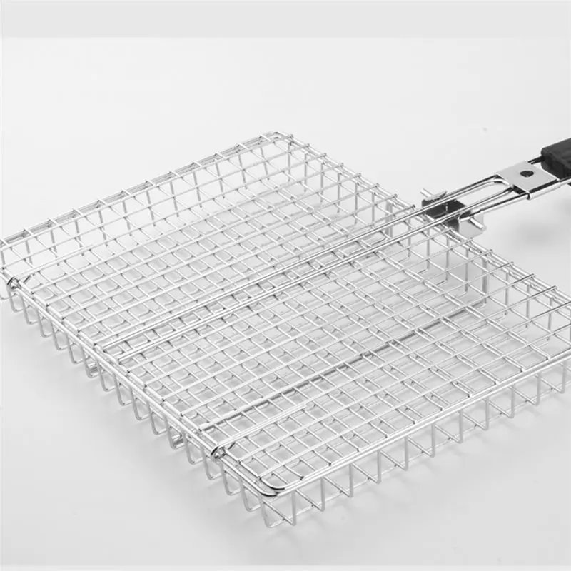 

A53Q-1 шт., складная корзина для гриля из нержавеющей стали, портативная корзина для гриля, корзина для гриля для барбекю