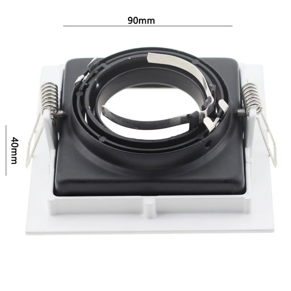 JOYINLED GU10 Downlight Housing, Ø90mm Recessed Aluminum Alloy Mounting Frame Trim Kit for GU10 LED Spotlights, Ceiling Light Pa