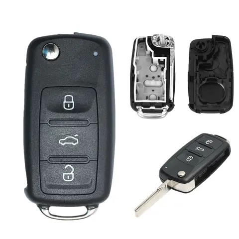 Car Remote Key Shell Key Case for VW Caddy Eos Golf Jetta Polo Tiguan Skoda Rapid Superb Octavia Fabia Seat ibiza Leon Key Cover 6 best sales vw caddy 2021 - №2