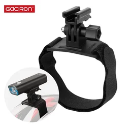 Gaciron H15 Cycle Head Light Stand Holder Helmet Mount Bicycle Torch Front Lamp Bracket for Gopro N Gamin/Cateye/Rockbros