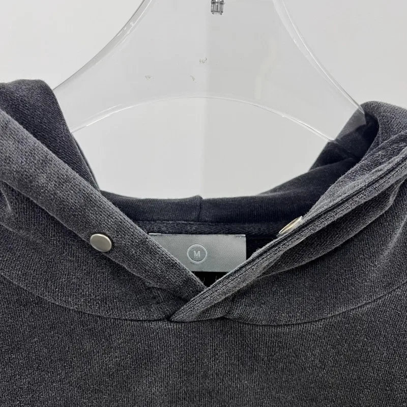 معطف بقلنسوة أمريكي ثقيل الوزن بتصميم كلاسيكي من فرقة الروك بطباعة جمجمة للرجال والنساء #4