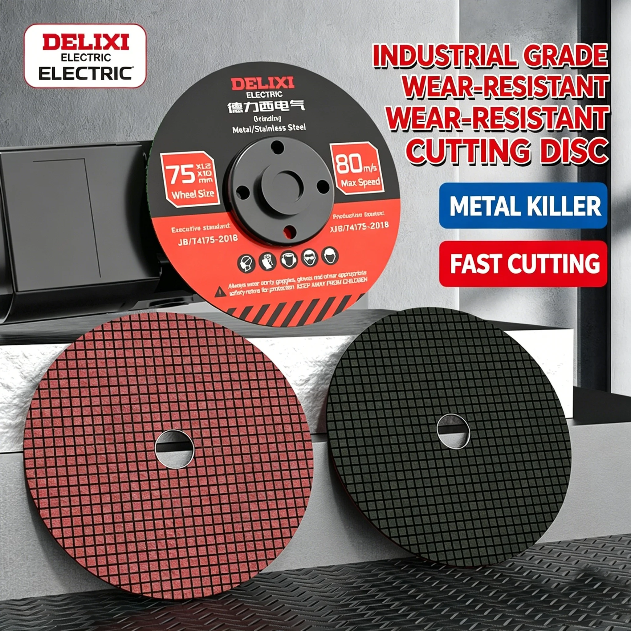 3 Zoll (75 mm) Doppelmesh-verstärkte Trennscheibe für Winkelschleifer, Schleifscheibe für DIY-Metall-, Stahl-, Aluminium- und Holzschneidarbeiten