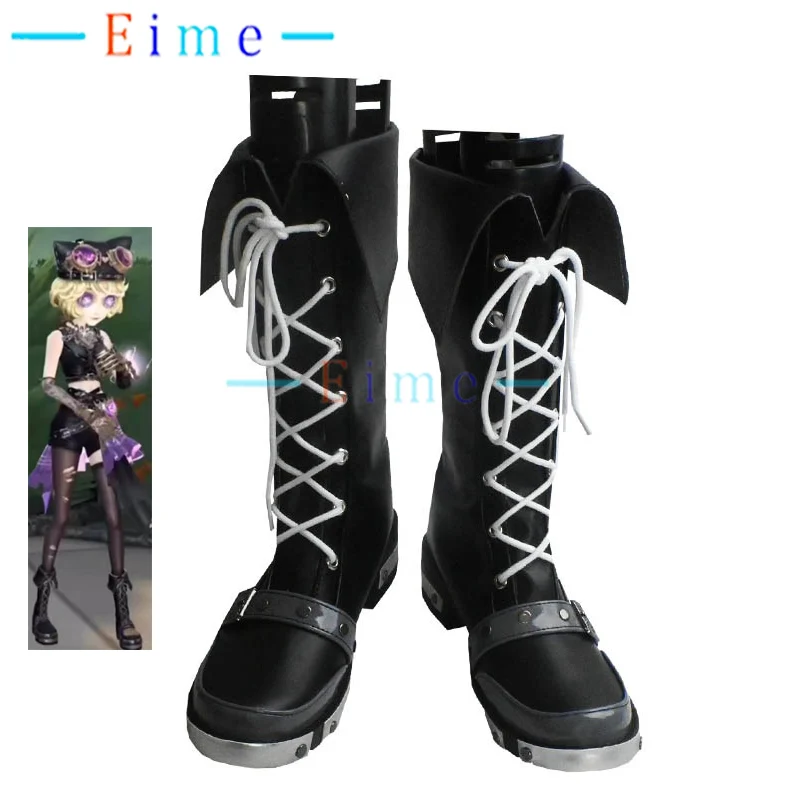 Mechanic Tracy Reznik Cosplay Shoes Game Identity Ⅴ Cosplay Black Boots Halloween Carnival shoes Cosplay Props Custom Made