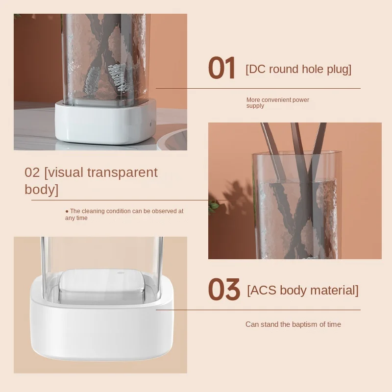 Limpiador ultrasónico portátil para el hogar, máquina de limpieza de gafas, joyería, relojes, cosméticos, herramientas y accesorios