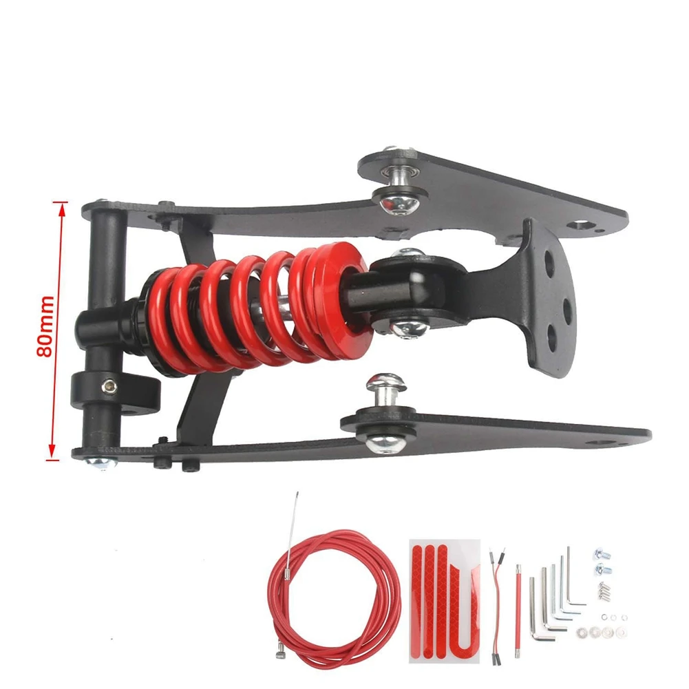 Electric Scooter Rear Suspension Kit Shock Absorber Accessories for Xiaomi M365/1S Essential Lite,Red