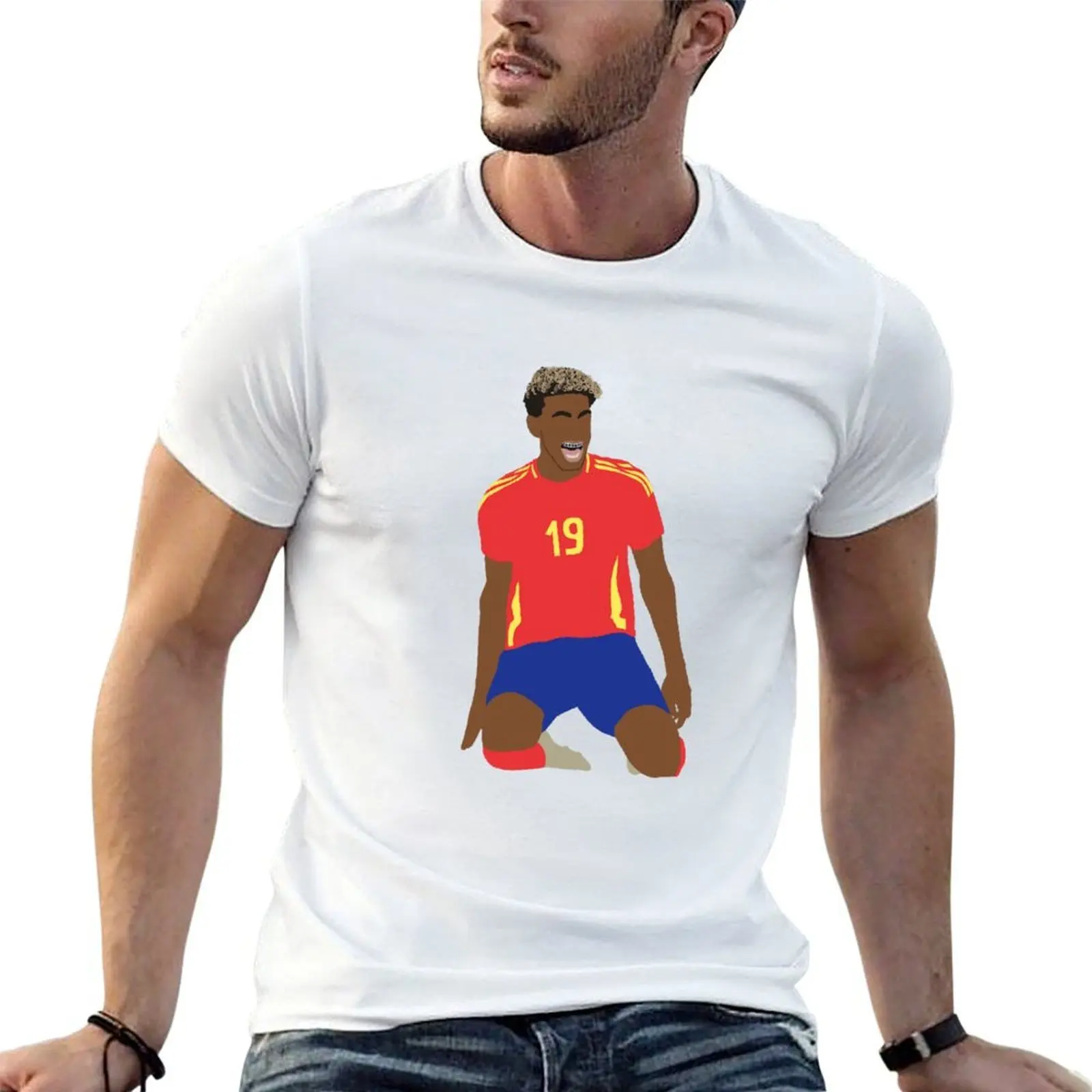 

Lamine Yamal Youngest EURO Goalscorer T-Shirt t shirts for man graphic vintage funny t shirts man funny t shirts cotton T-Shirt