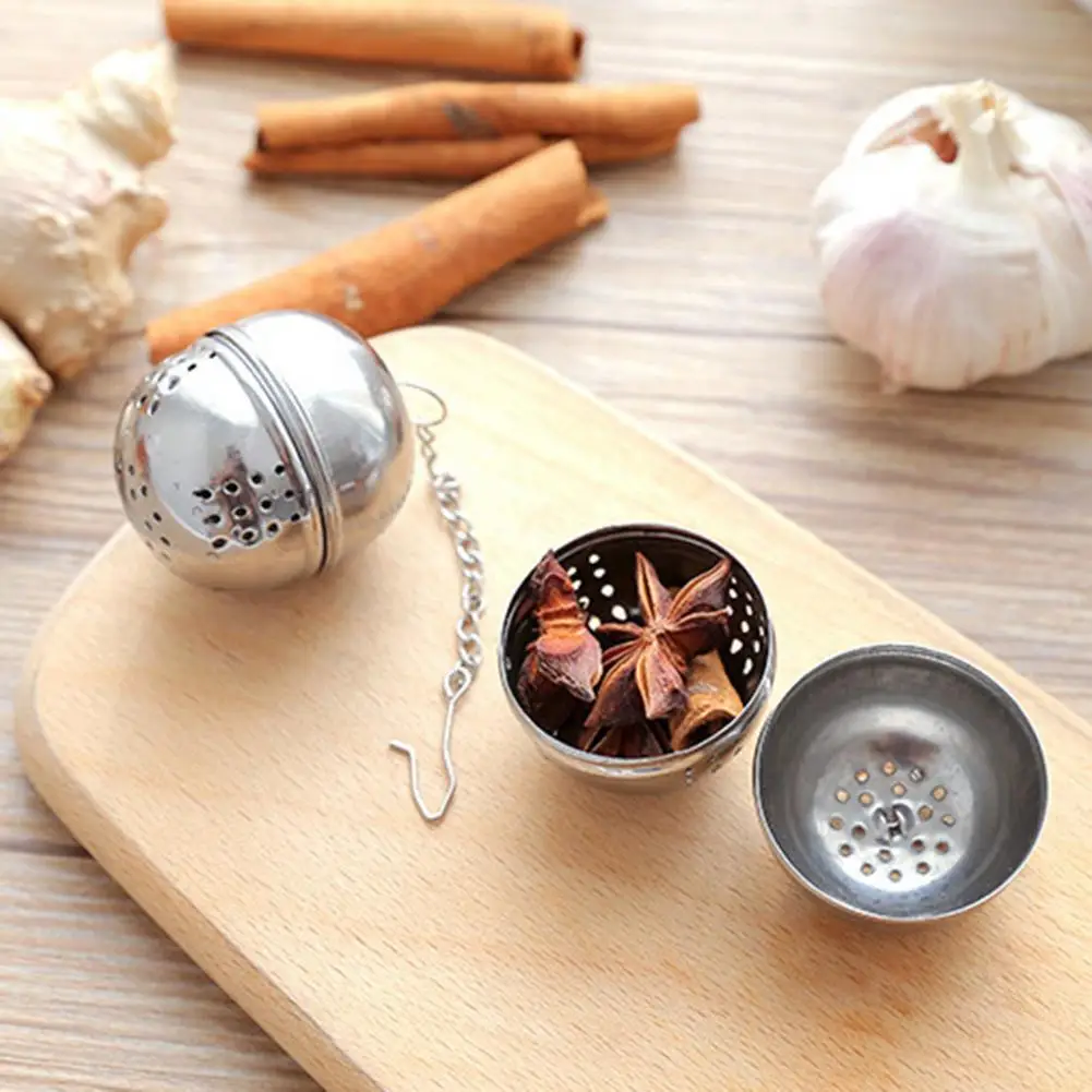 Tea Infuser Spice Infuser Fine Mesh Stainless Steel Spice Tea Ball Tea Infuser Sphere Locking Strainer Spice Ball Colander