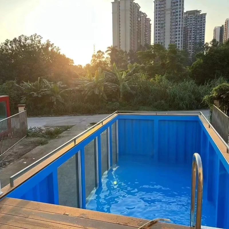 Best Quality Basic Outdoor Container Pool Simple Setup Customized Length for Straightforward Summer Use and Water Relaxation