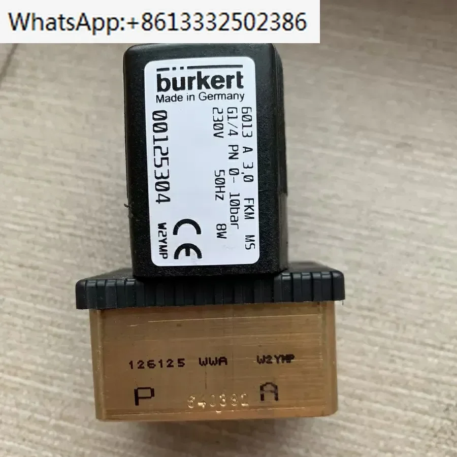 

Электромагнитный клапан 6013, электромагнитный клапан Burkert 00125301, электромагнитный клапан 00125304, возможно выдача специального талона