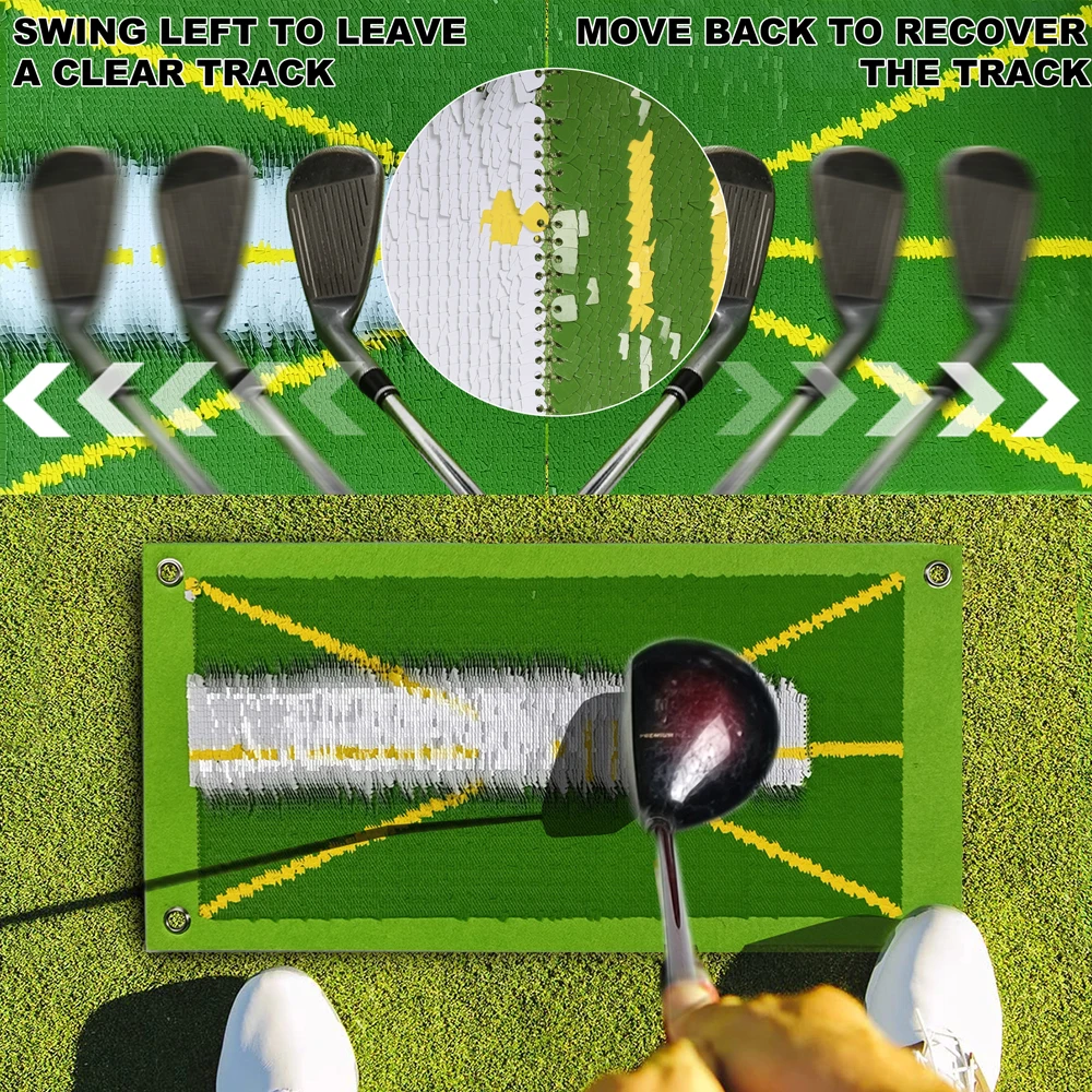 Hochwertige Golf-Trainings matte für Swing-Erkennung Batting Ball Trace Richtungs matte Swing Path Pads Swing-Übungs pads Geschenk