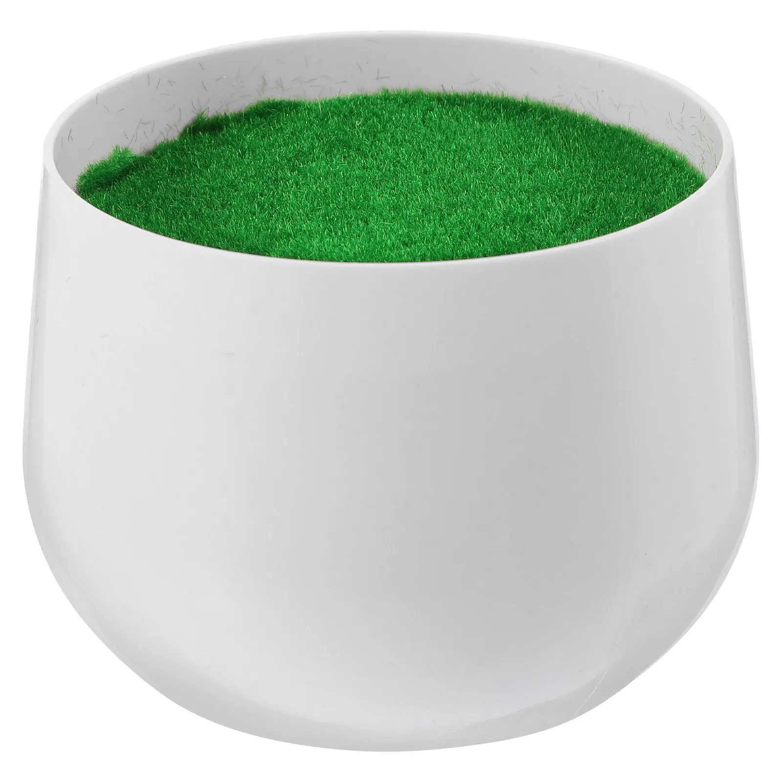 Miniature Flowerpot Small DIY Flower Arrangement Pot Plastic Flocking Fake Planter Artificial Plant Container Simulation