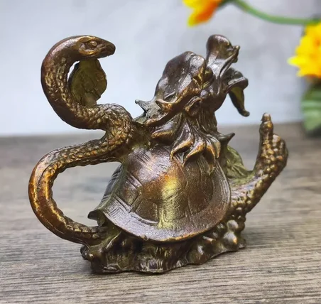 

Bronze Bagua Money Turtle Dragon Turtle Seal Antique copper auspicious beast Incense burner ornaments
