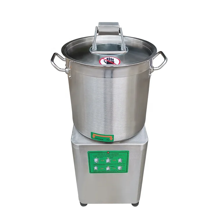 Automatic vegetable cutting machine / high speed automatic meat bowl cutting machine and mixer / kitchen mincing equipment