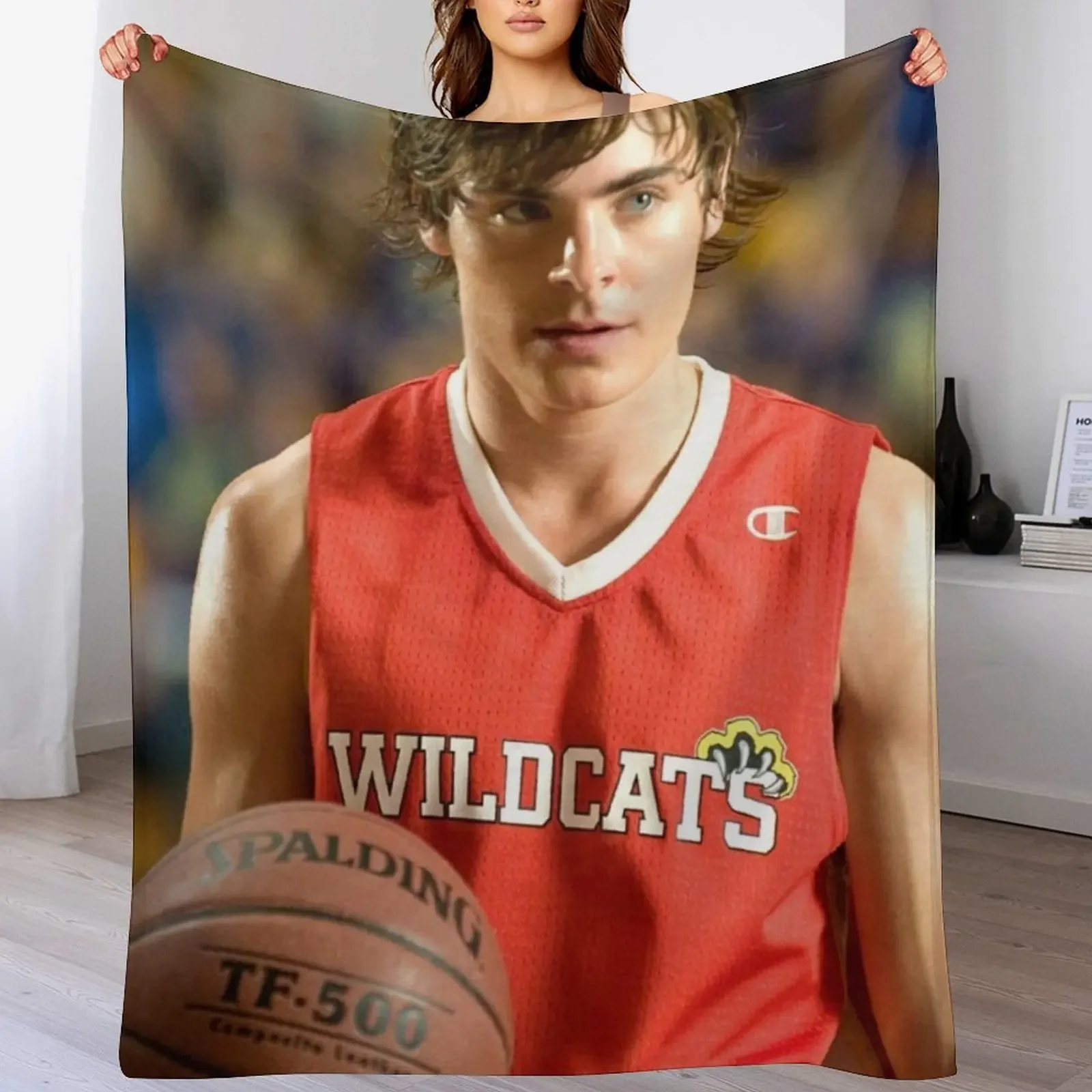 Troy Bolton Throw Blanket for babies Loose Hairy Blankets