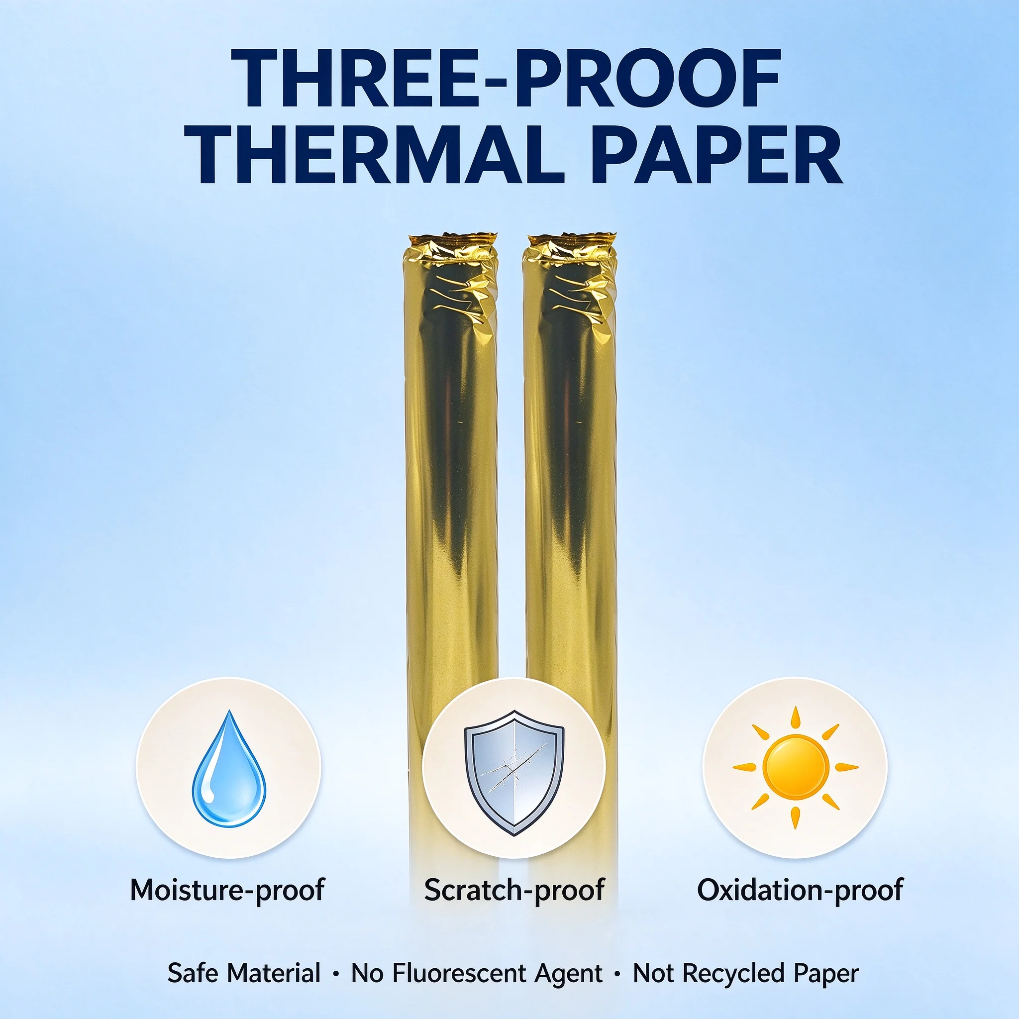 A4 Thermal Paper Roll for Thermal Printer 6.97m, Moisture & Scratch Proof Safe Paper, Compatible D210 A80 A81 A404, Home Office