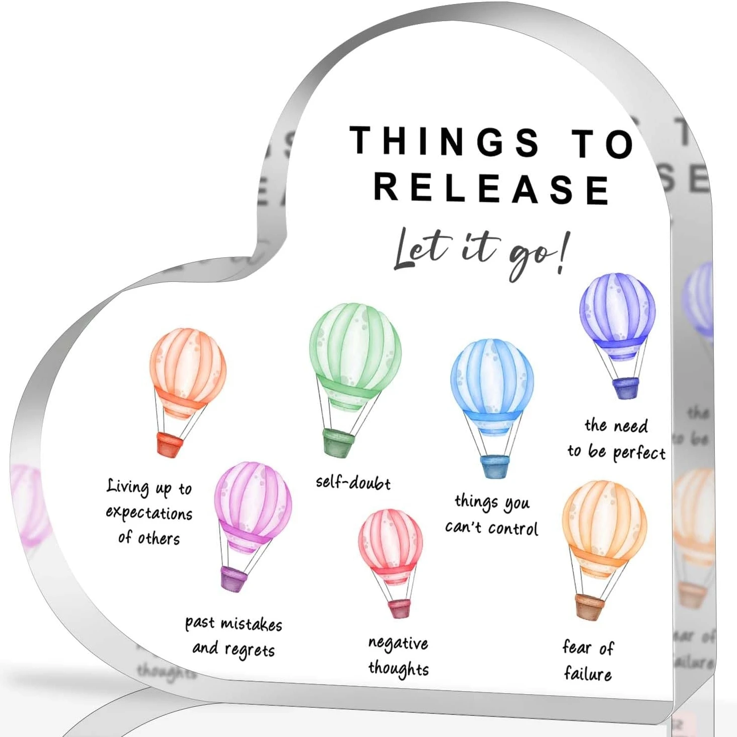 ديكور الوعي بالصحة العقلية ، أشياء لإطلاق علامات الأكريليك على شكل تأكيدات العلاج النفسي ، علامة مستشار المدرسة ، الديكور