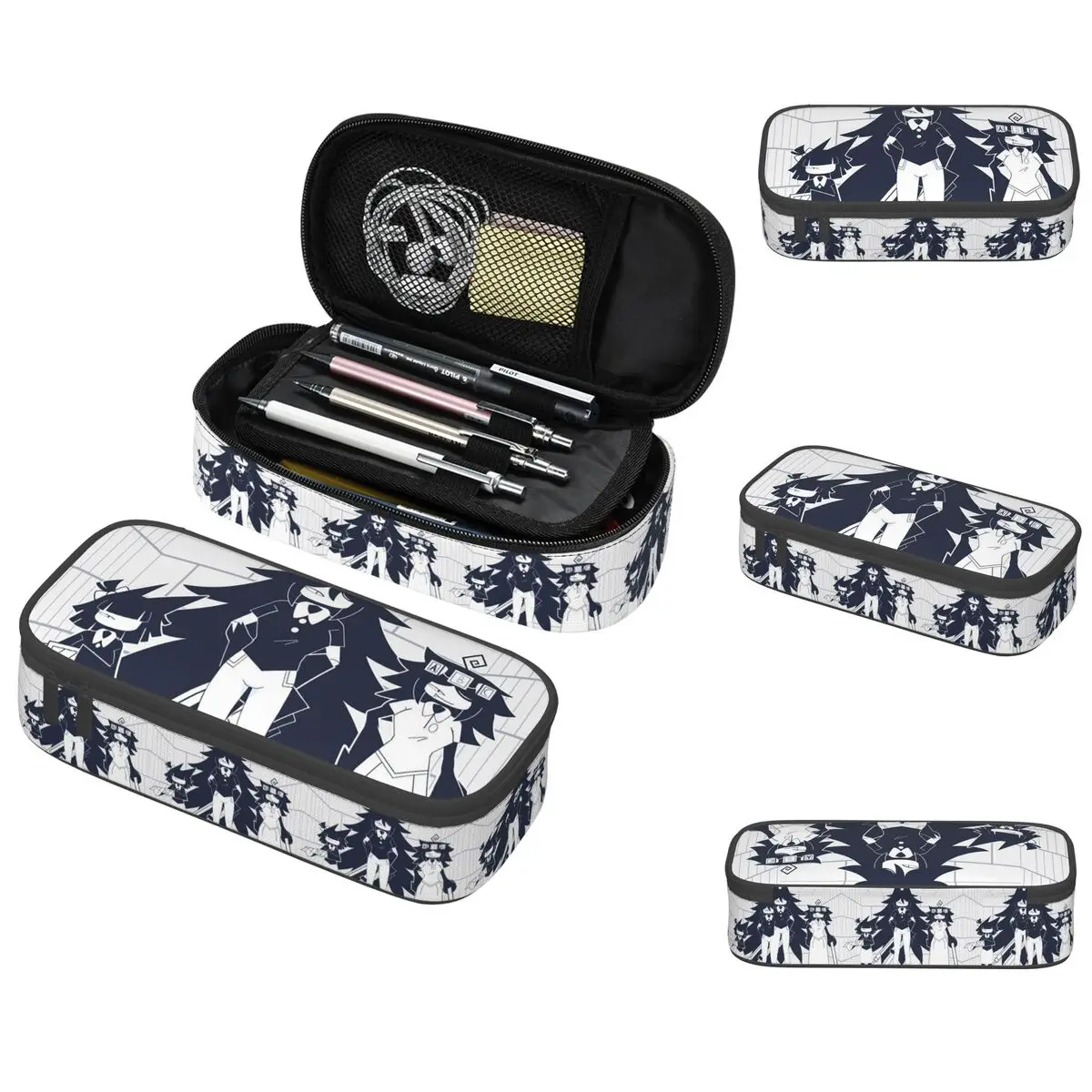 FPE Miss Circle Doodle Cartoon Game Pencil Case for Students Gifts Pen Box Pencil Bag Stationery Supplies Pen Holder Bag