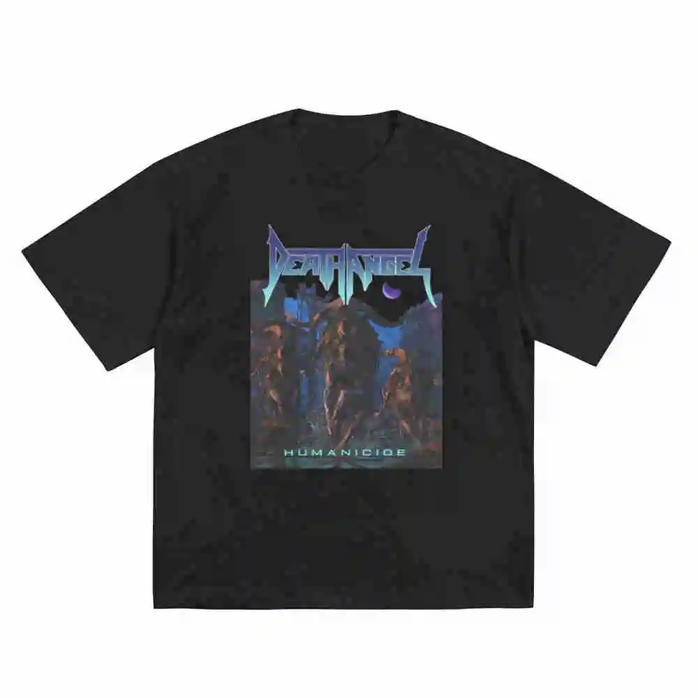 Death Angel Humancide Short Sleeve Tee 100% Cotton T-Shirt