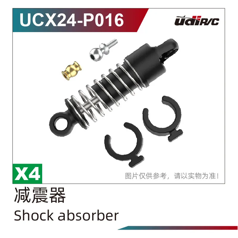 UDI RC UDIRC UCX2401 UCX2402 1/24 RC Car Parts Original Universal Accessories Axle Shock Absorber Anti-collision Bar Pull Rod