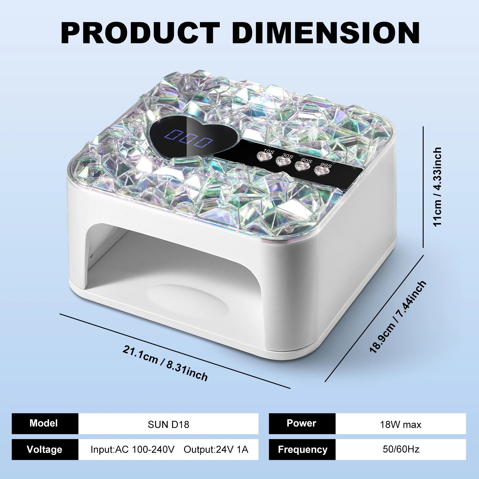 المهنية الأشعة فوق البنفسجية مسمار مصباح 45 LED مجفف طلاء الأظافر مع الموقت الاستشعار علاج سريع هلام طلاء الأظافر مصباح ليد لأدوات صالون الأظافر