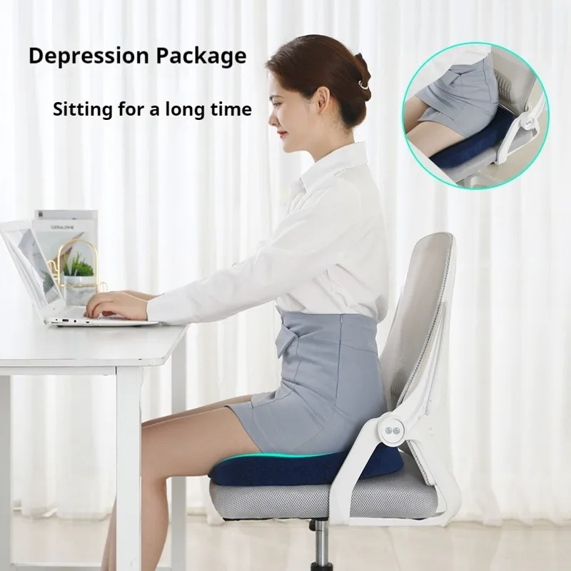 Ergonomic Memory Foam Office Cushion Anti Hemorrhoid Cushion Chair Cushion Tailbone Pillow Car Office Seat Cushion