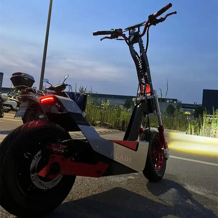 Fat Tire QS 7000 Watt Electric Scooters 72V 100KMH 120KMH 60MPH 70MPH NFC Card Unlock Long Range 30-50AH Fast Speed Escooter