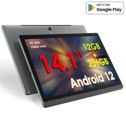 大画面タブレットPC,プレミア,14インチ,1920x1080,12GB RAM,256GB ROM,4G,デュアルSIMカード,デッキコア,5g,wifi,10000mAh学習パッド