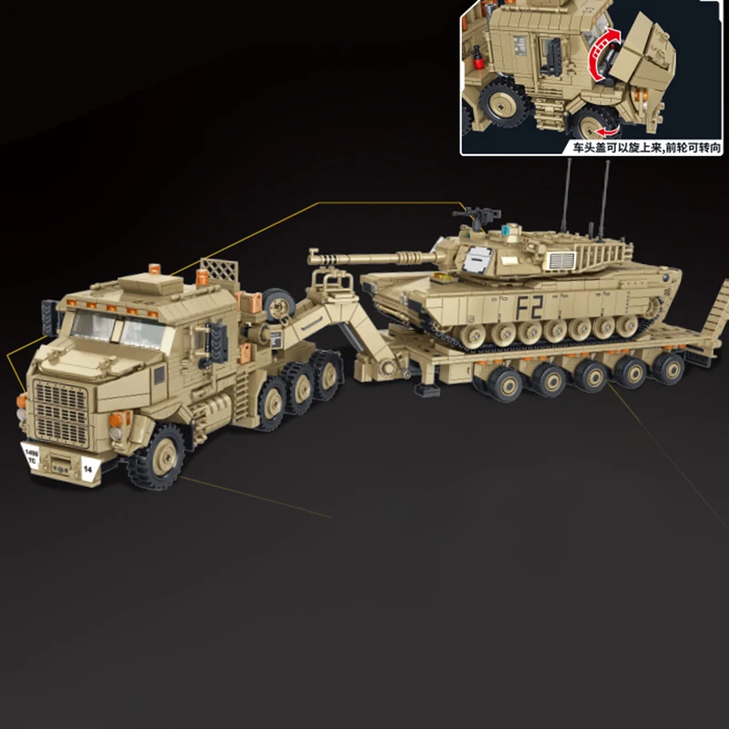 WWW2 US Военная серия M983 ракетная машина M10170 Танк транспортное средство JLTV армированный автомобиль сложный конструктор игрушки