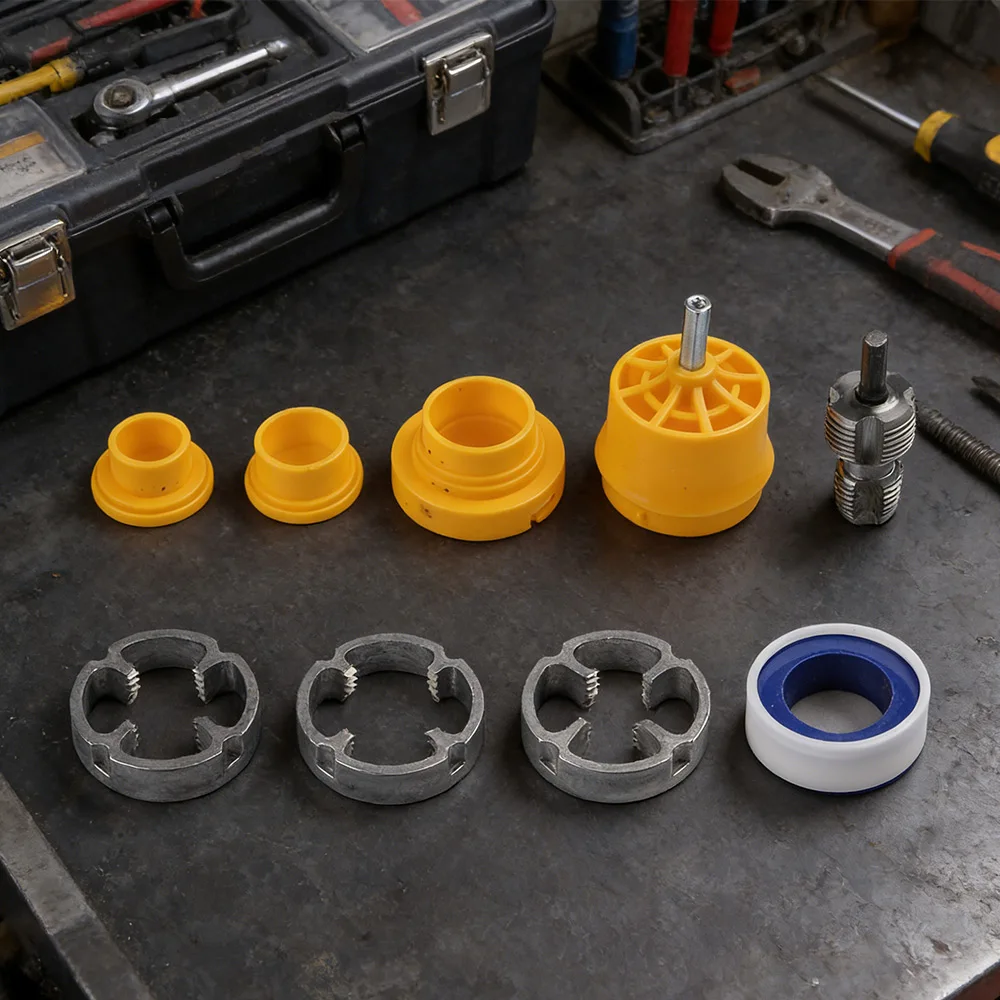 This Comprehensive Water Pipe Threading Set Is Specifically Designed to Work Efficiently with Standard Electric Drill Models