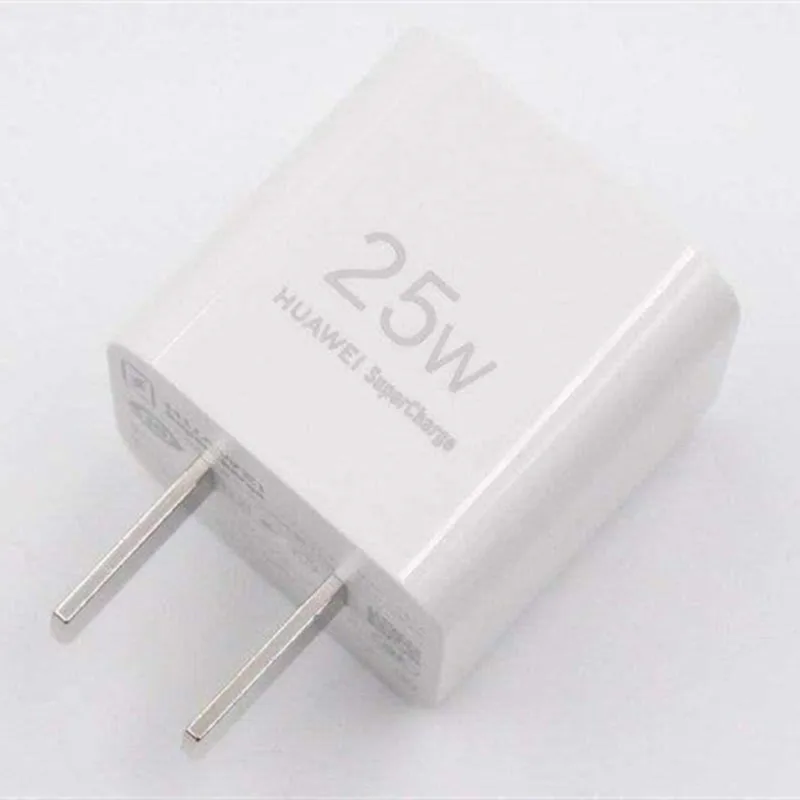 شاحن Huawei Mini SuperCharge سريع بحد أقصى 25 واط نوع-C لدعم الإخراج PD QC شحن سريع لهواوي/آيفون مع كابل 3.3A C إلى C