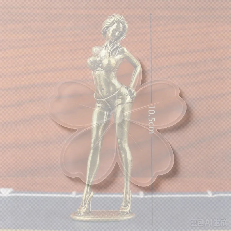 Alloy Finish Feminine Statue Exquisite Handcraft Retro Aesthetic For Home Office Shelf Decor Art Collection Gift