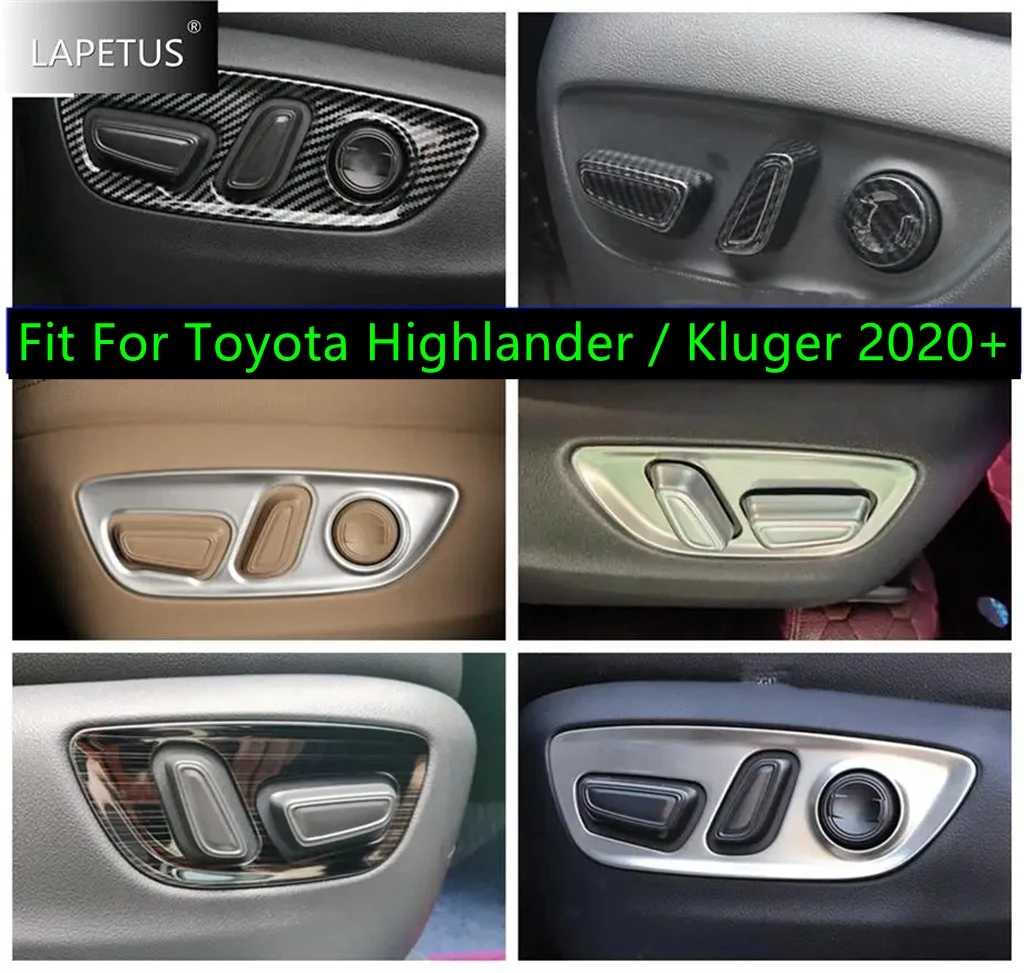 

Seat Adjustment Adjust Button Bezel Decoration Panel Cover Trim Interior Accessories For Toyota Highlander / Kluger 2020 - 2024