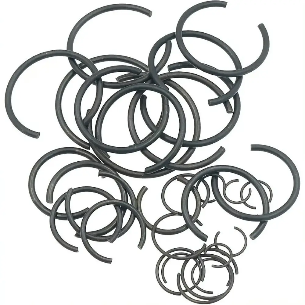 Professional Shaft Circlip Set Manganese Steel Snap Rings C Type Fastener For Mechanical Valve Cylinder Bearing Repair