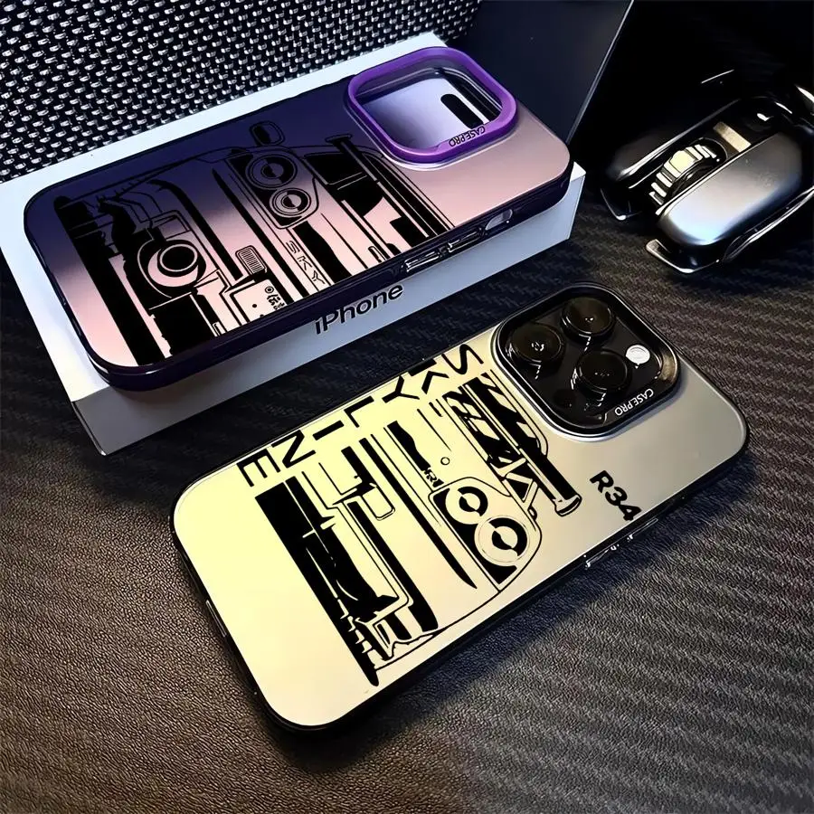 JDM Dream Car Cool Phone Case for Oppo Reno12 Reno11 Reno10 Reno8 Reno7 Reno6 Reno5 Z F T Pro Plus 4G 5G Matte Back Cover