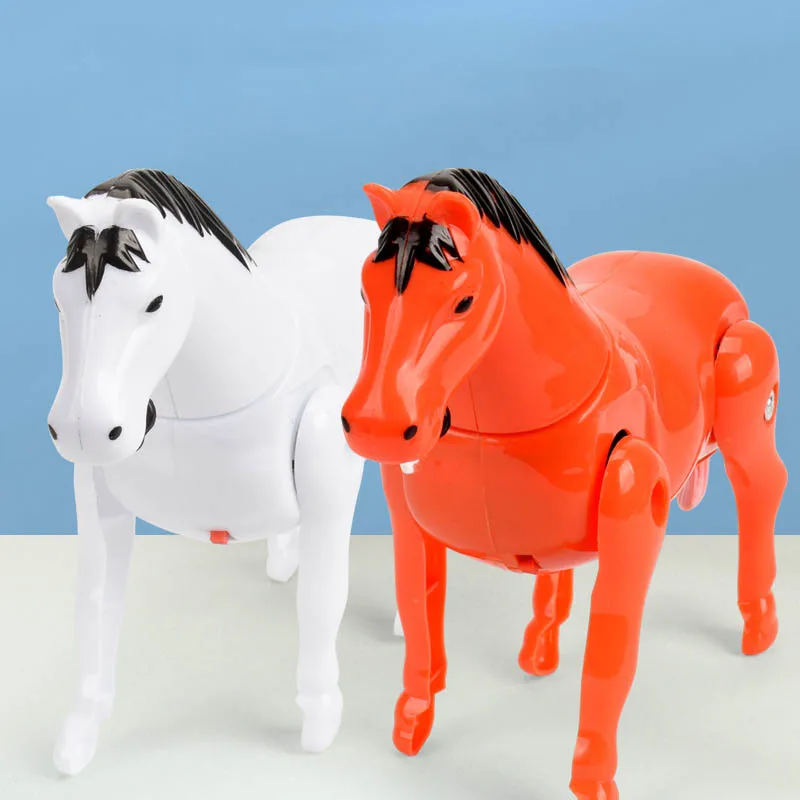 

Childhood Nostalgia Toy Creative Electric Simulation Pull Grindstone Horse Toy Funny Interactive Horse Walking Pull Grindstone