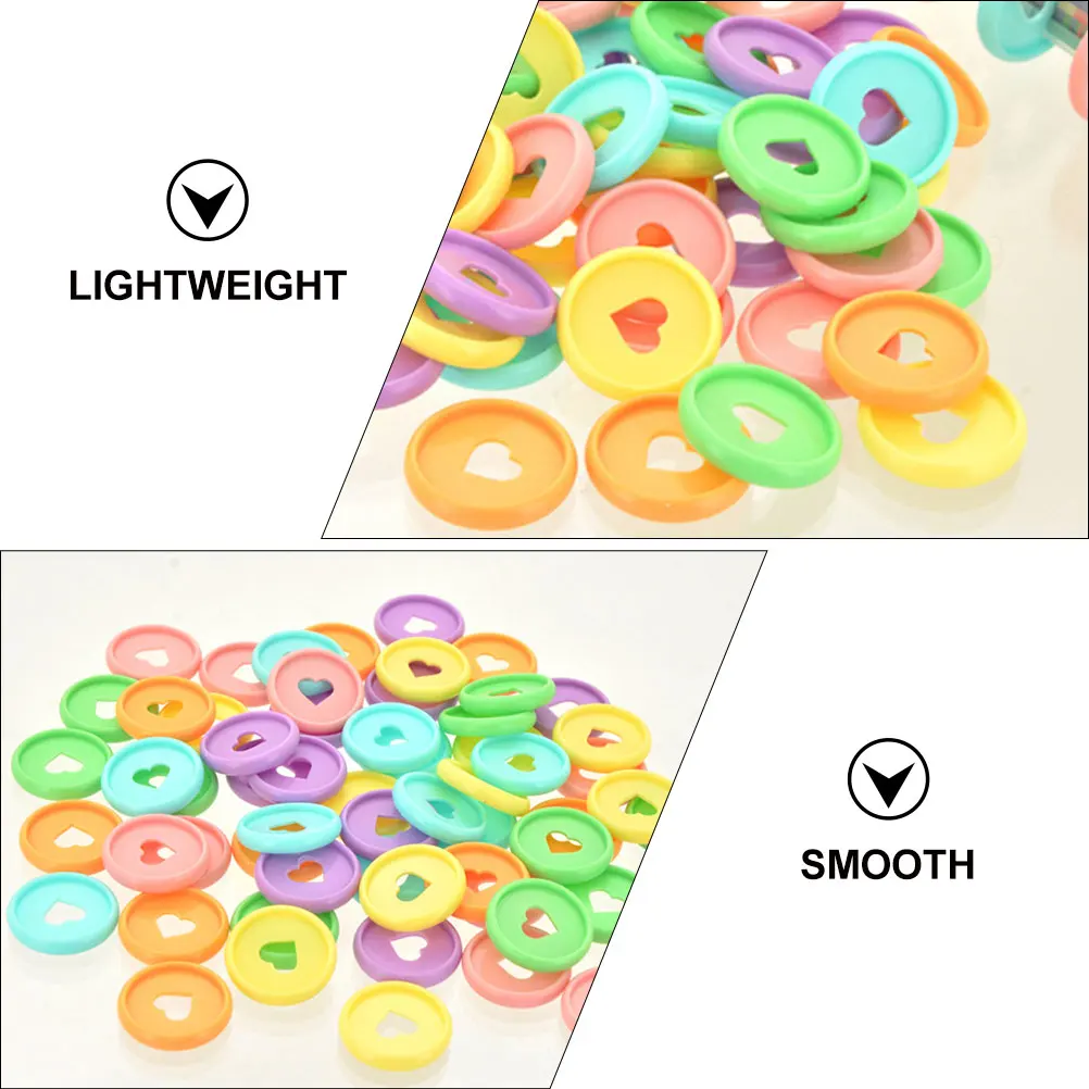 

30 Pcs Binding Discs Plastic Binder Rings Multicolor Pink Purple Blue able Document Supplies Lightweight