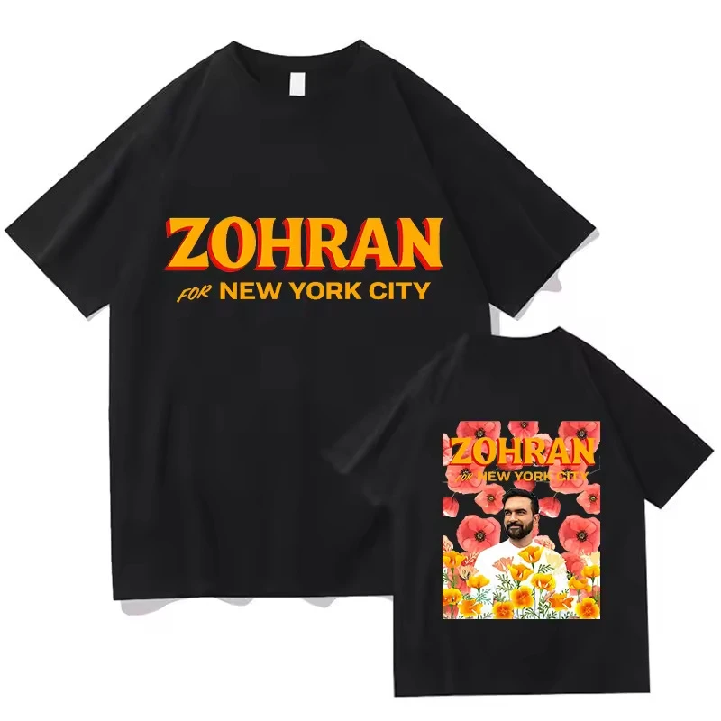 

Zohran Mamdani TEES Rapper Graphic Printing Fashion Tshirts Short Sleeve Cotton Unisex Streetwear Hip Hop Men Aesthetic T Shirts