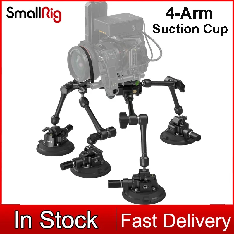 

Комплект крепления для камеры SmallRig на 4 руки на присоске, универсальные аксессуары для камеры SC-15K 3565